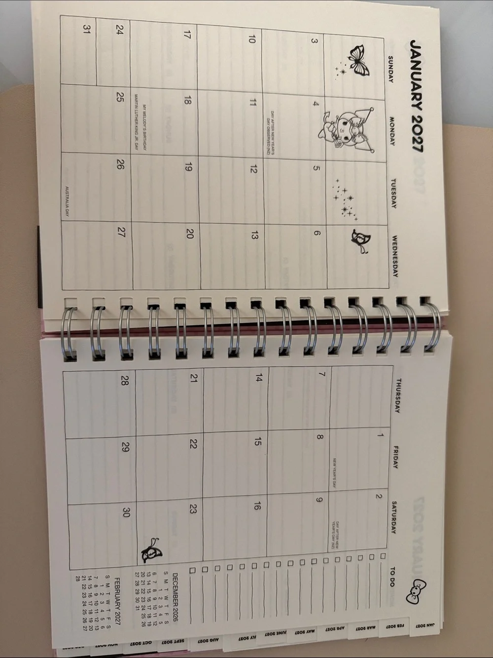 NWT.. Kuromi 2027 month planner